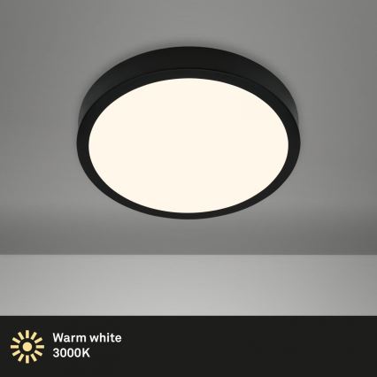 Briloner 3700-015 - LED Stropna svetilka RUNA LED/16W/230V 3000K pr. 28 cm črna