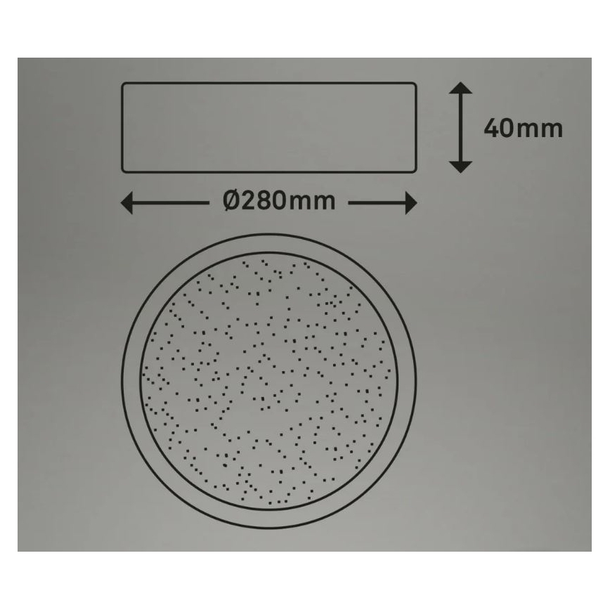 Briloner 3701-015 - LED Zatemnitvena stropna svetilka RUNA LED/18W/230V 2700-6500K + Daljinski upravljalnik