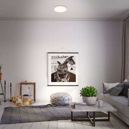 Briloner 3701-016 - LED Zatemnitvena stropna svetilka RUNA LED/18W/230V 2700-6500K bela + Daljinski upravljalnik