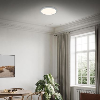 Briloner 3703-014 - LED Stropna svetilka RUNA LED/24W/230V 3000K pr. 38 cm srebrna