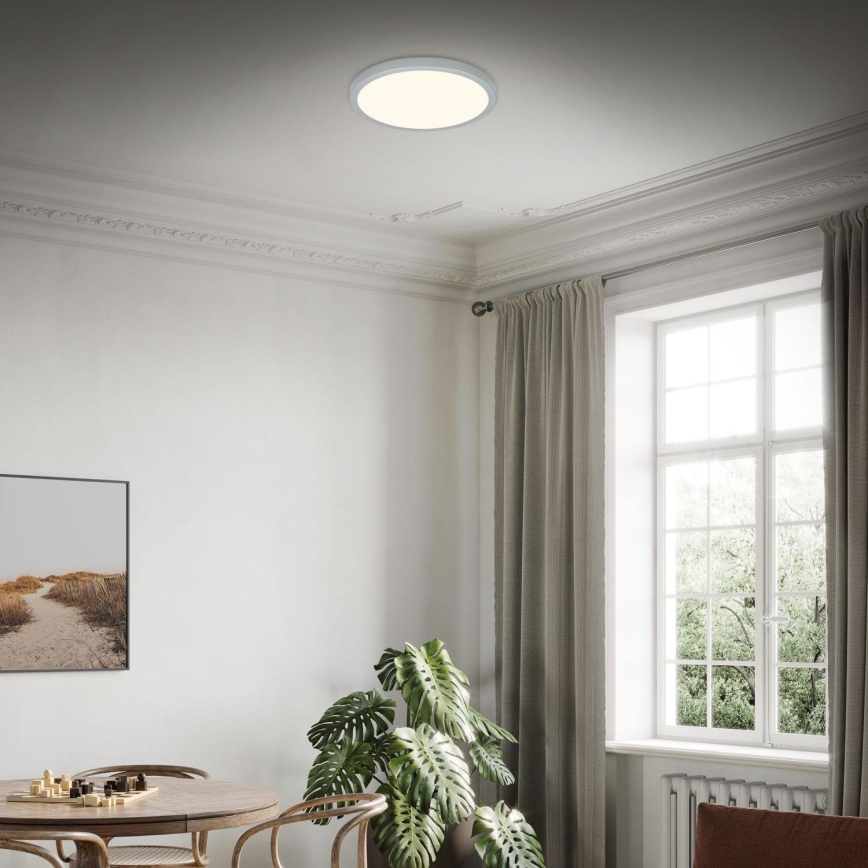 Briloner 3703-014 - LED Stropna svetilka RUNA LED/24W/230V 3000K pr. 38 cm srebrna