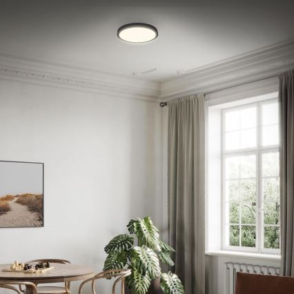 Briloner 3703-015 - LED Stropna svetilka RUNA LED/24W/230V 3000K pr. 38 cm črna