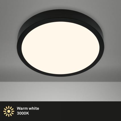 Briloner 3703-015 - LED Stropna svetilka RUNA LED/24W/230V 3000K pr. 38 cm črna