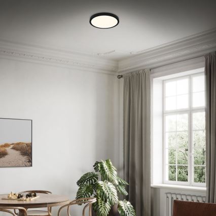 Briloner 3704-015 - LED Zatemnitvena stropna svetilka RUNA LED/22W/230V 2700-6500K črna + Daljinski upravljalnik
