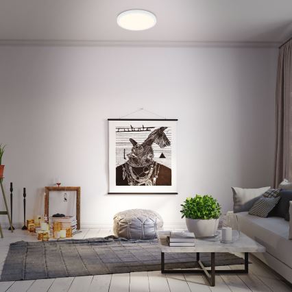 Briloner 3704-016 - LED Zatemnitvena stropna svetilka RUNA LED/22W/230V 2700-6500K bela + Daljinski upravljalnik