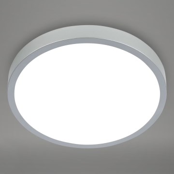 Briloner 3709-014 - LED RGBW Zatemnitvena stropna svetilka LED/22W/230V 4000K pr. 38 cm srebrna + Daljinski upravljalnik