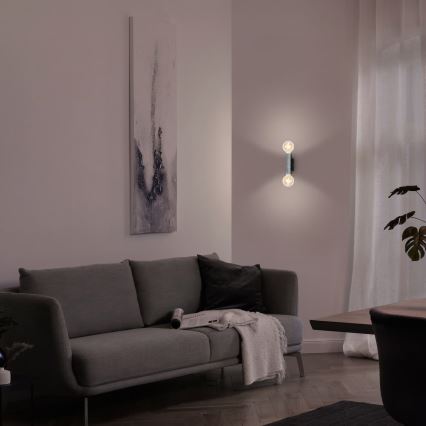 Briloner 3710-024 - Stensko svetilo RETRO 2xE27/10W/230V