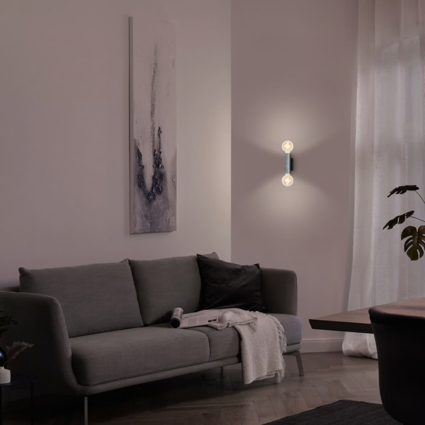 Briloner 3710-024 - Stensko svetilo RETRO 2xE27/10W/230V