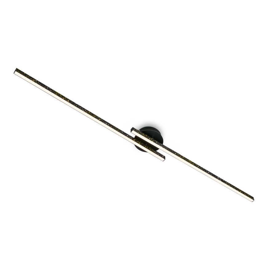 Briloner 3717-025 - LED Lestenec REY 2xLED/12W/230V črna