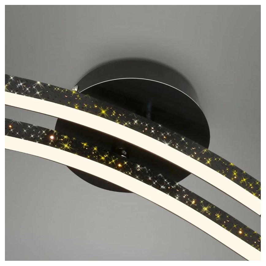 Briloner 3718-025 - LED Nadgradni lestenec REY 2xLED/6W/230V črna