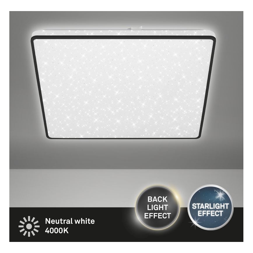 Briloner 3749-415 - LED Stropna svetilka LINO LED/24W/230V črna