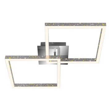 Briloner 3751-019 - LED Zatemnitvena stropna svetilka FRAME LED/20W/230V sijajni krom
