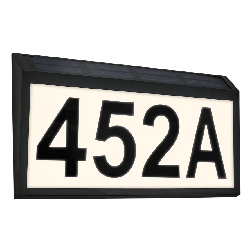 Briloner 3797015 - Sončna LED hišna številka LED/0,5W/1,2V 1200 mAh IP44