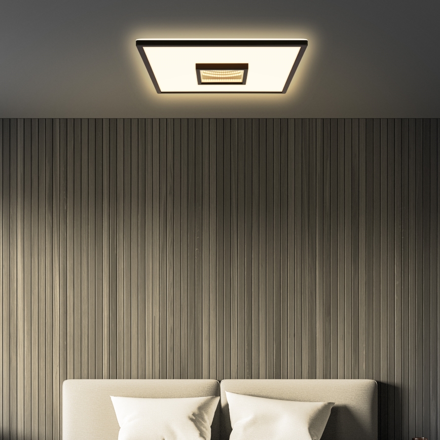 Briloner 3848015 - LED stropna svetilka TORO LED/18W/230V 42x42 cm črna