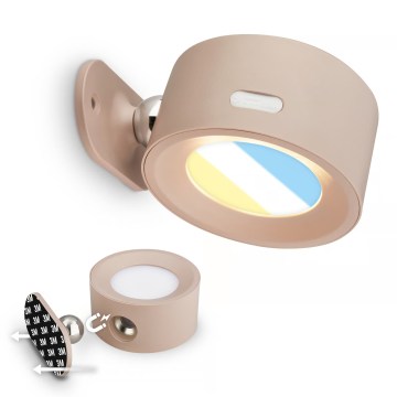 Briloner 3896011 - LED zatemnljivo polnilno stensko svetilo TARI LED/1,6W/5V 1500 mAh bež