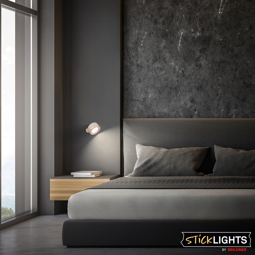 Briloner 3896011 - LED zatemnljivo polnilno stensko svetilo TARI LED/1,6W/5V 1500 mAh bež