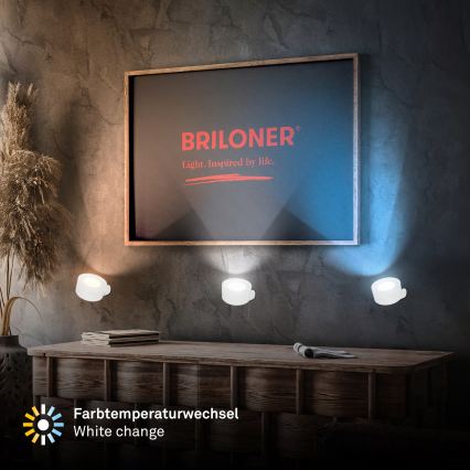 Briloner 3896016 - Polnilna zatemnljiva LED stenska svetilka TARI LED/1,6W/5V 1500 mAh bela