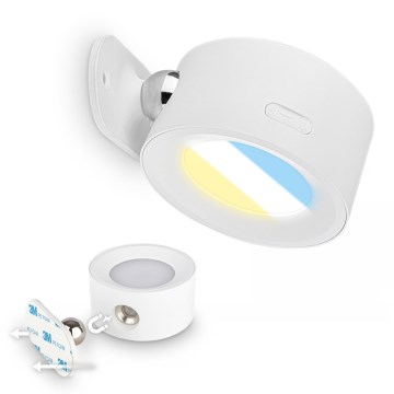 Briloner 3896016 - Polnilna zatemnljiva LED stenska svetilka TARI LED/1,6W/5V 1500 mAh bela