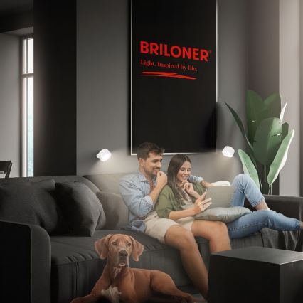 Briloner 3896016 - LED polnilna stenska svetilka TARI, z zatemnitvijo, LED/1,6W/5V, 1500 mAh, bela