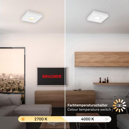 Briloner 3996016 - LED Reflektor CTS LED/4W/230V 2700/4000K bela