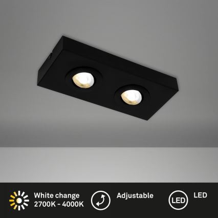 Briloner 3996025 - LED Reflektor CTS 2xLED/4W/230V 2700/4000K črna