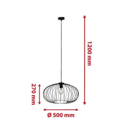 Briloner 4023-015 - Lestenec na vrvici KAGO 1xE27/60W/230V