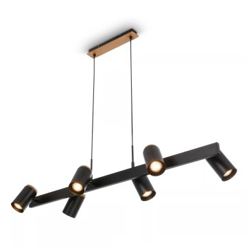 Briloner 4059065 - Lestenec na kablu ERA 6xGU10/10W/230V črna