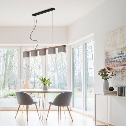 Briloner 4075-054 - Viseči lestenec na kablu RHON 5xE14/25W/230V