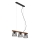 Briloner 4077-035 - Lestenec na vrvici WOOD & STYLE 3xE14/25W/230V kavčukovec