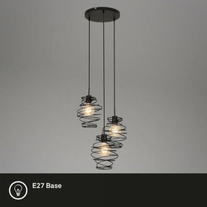 Briloner 4870-035 - Viseča svetilka na kablu 3xE27/60W/230V