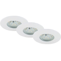 Briloner 6994-036 - komplet 3x LED kopalniško vgradno stropno svetilo LED/5W/230V IP44