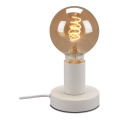 Briloner 7023-016 - Namizna svetilka TEEPU 1xE27/10W/230V bela