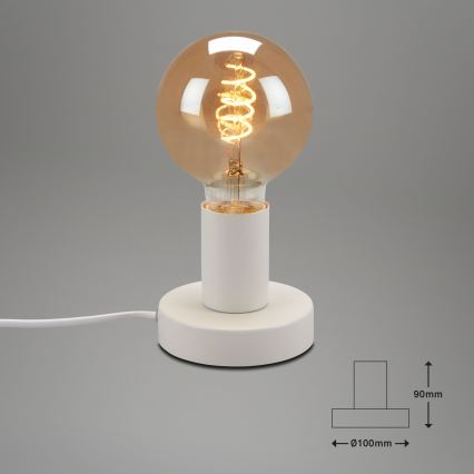 Briloner 7023-016 - Namizna svetilka TEEPU 1xE27/10W/230V bela