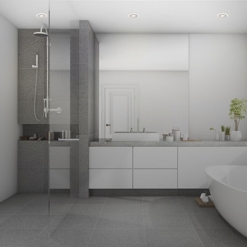 Briloner 7039034 - KOMPLET 3x LED vgradna stropna kopalniška svetilka LED/5W/230V IP44 mat krom