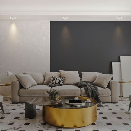 Briloner 7039034 - KOMPLET 3x LED vgradna stropna kopalniška svetilka LED/5W/230V IP44 mat krom