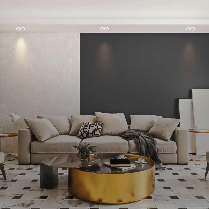 Briloner 7039034 - KOMPLET 3xLED vgradna stropna svetilka za kopalnico 3xLED/5W/230V IP44 matni krom