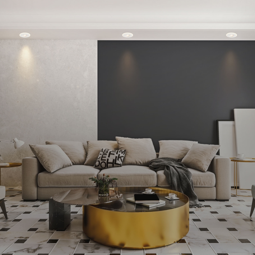 Briloner 7039036 - SET 3x LED kopalniško vgradno stropno svetilo LED/5W/230V IP44 belo