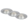 Briloner 7041-034 - SET 3x LED Kopalniška vgradna svetilka LED/4,9W/230V IP44 srebrna