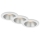 Briloner 7041-036 - SET 3x LED Kopalniška vgradna svetilka LED/4,9W/230V IP44 bela