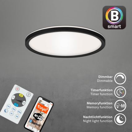 Briloner 7058-015 - LED Zatemnitvena svetilka SLIM LED/18W/230V 2700-6500K Wi-Fi Tuya + Daljinski upravljalnik