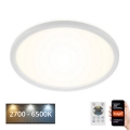 Briloner 7058-016 - LED Zatemnitvena svetilka SLIM LED/18W/230V 2700-6500K Wi-Fi Tuya + Daljinski upravljalnik