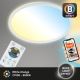 Briloner 7058-016 - LED Zatemnitvena svetilka SLIM LED/18W/230V 2700-6500K Wi-Fi Tuya + Daljinski upravljalnik