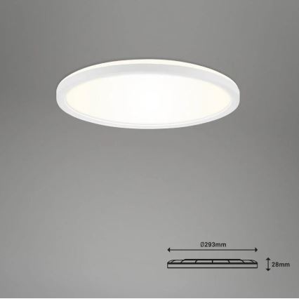 Briloner 7058-016 - LED Zatemnitvena svetilka SLIM LED/18W/230V 2700-6500K Wi-Fi Tuya + Daljinski upravljalnik