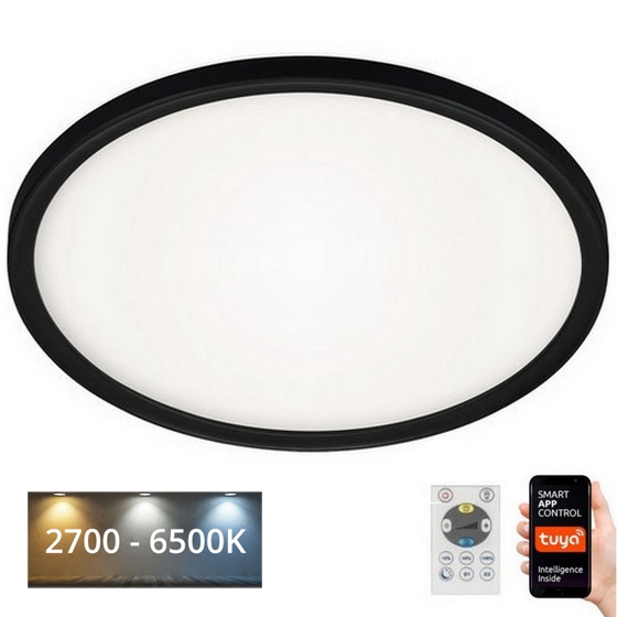 Briloner 7059-015 - LED Zatemnitvena stropna svetilka SLIM LED/22W/230V 2700-6500K Wi-Fi Tuya + Daljinski upravljalnik