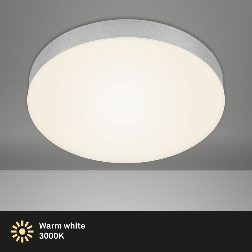Briloner 7066-014 - LED Stropna svetilka FLAME LED/21W/230V 3000K srebrna pr. 28,7 cm