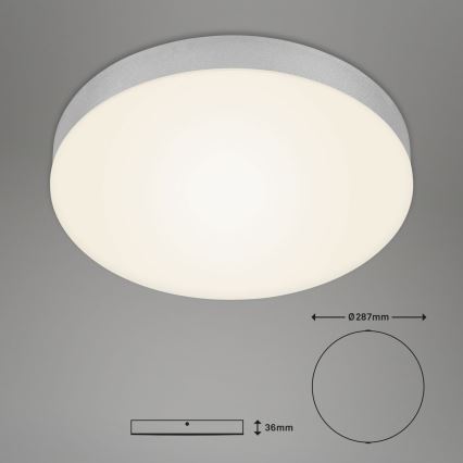 Briloner 7066-014 - LED Stropna svetilka FLAME LED/21W/230V 3000K srebrna pr. 28,7 cm