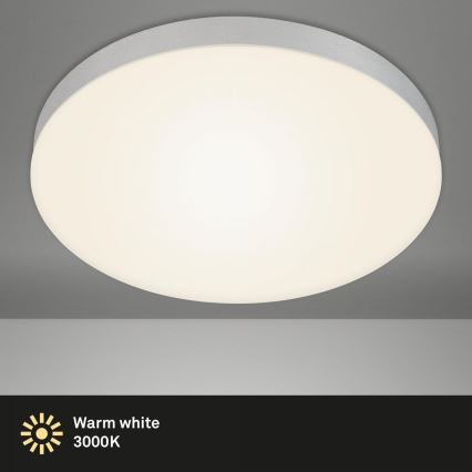 Briloner 7068-014 - LED Stropna svetilka FLAME LED/24,5W/230V 3000K pr. 38 cm srebrna