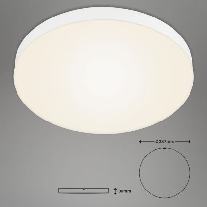 Briloner 7068-016 - LED Stropna svetilka FLAME LED/24,5W/230V 3000K pr. 38 cm bela