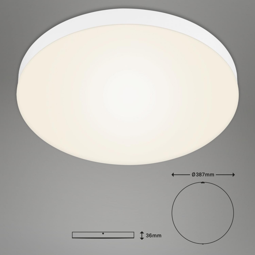 Briloner 7068-016 - LED Stropna svetilka FLAME LED/24,5W/230V 3000K pr. 38 cm bela