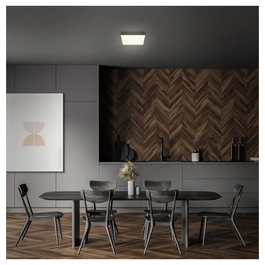 Briloner 7070-015 - LED Stropna svetilka FLAME LED/16W/230V črna